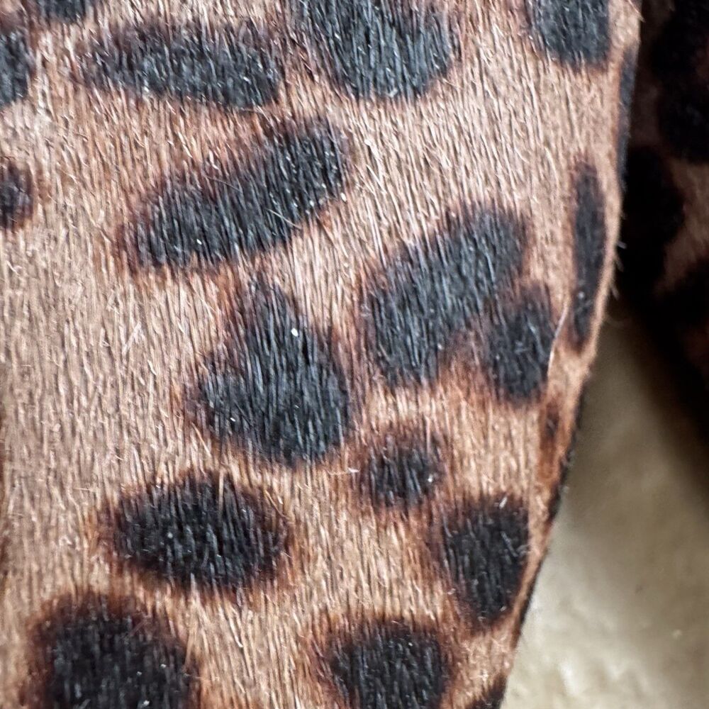 Rag & Bone Madison 7 Leopard Calf Hair Slingback Kitten Heel Pumps Sz 37 M $468 - Picture 14 of 16